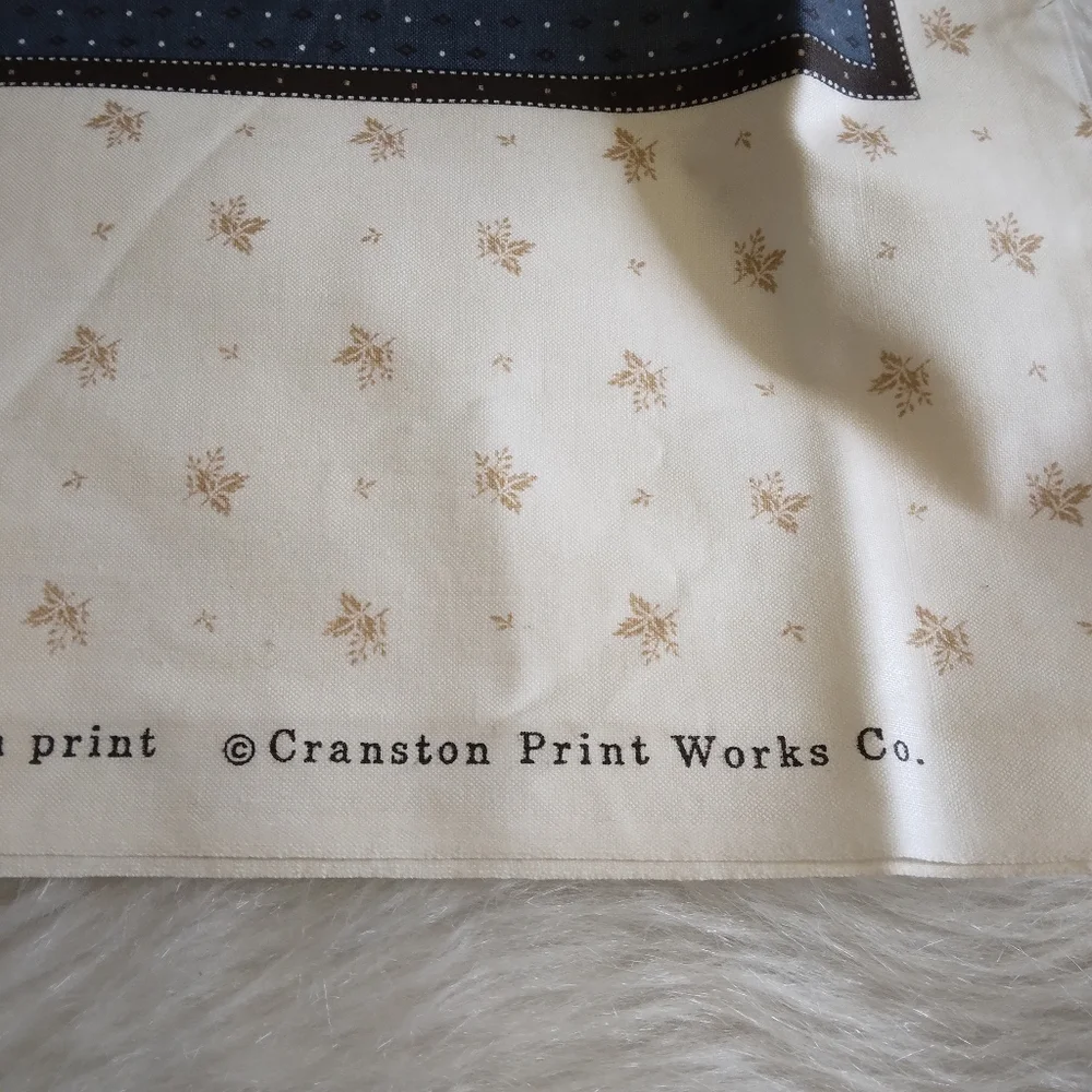 FABRIC PILLOW PANELS with Coodinating Border Print, 2 Panels, Bears And Deer